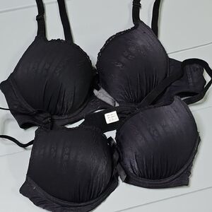 2x NWOT Black Push Up Bra Set